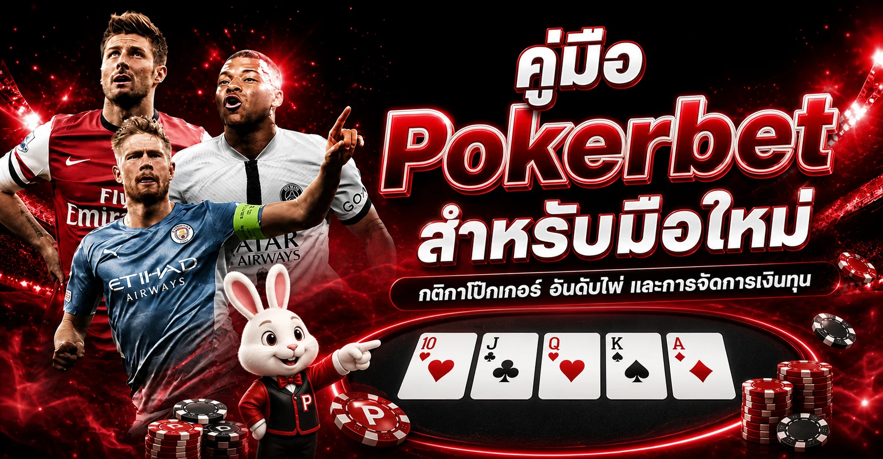 Pokerbet คู่มือโป๊กเกอร์มือใหม่ กติกาและอันดับไพ่